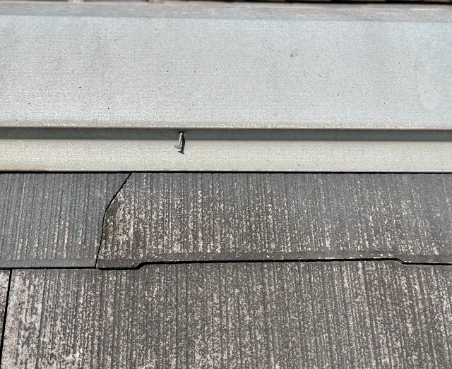 棟板金の浮き・劣化